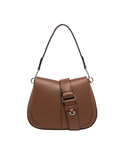 gianni_chiarini_helena_round_medium_pelle_martellata_falchini_siena_noce_frontale