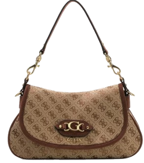 guess_borsa_spalla_logo_medium_tessuto_jacquard_falchini_siena_latte_logo_brown_frontale