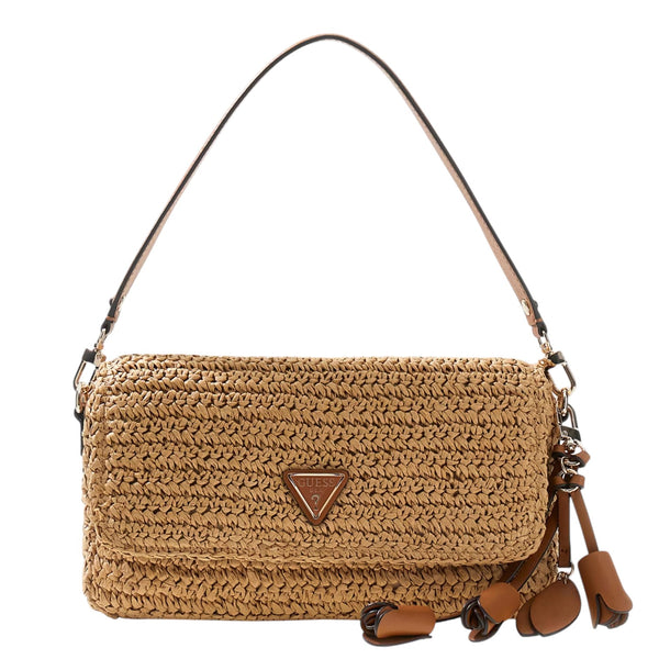 guess_ofelia_borsa_spalla_shoulder_bag_logomania_glam_chic_statement_bag_2026_falchini_siena_natural_cognac_frontale