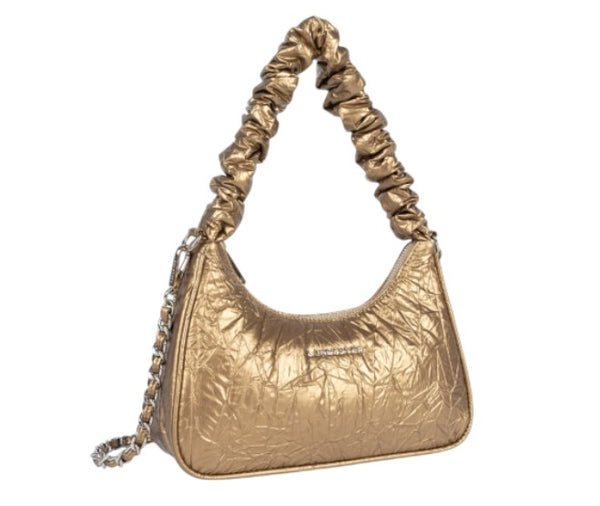 lancaster_chouchou_nacre_borsa_tracolla_pelle_iridescente_sconto_ai2025_falchini_siena_champagne_laterale