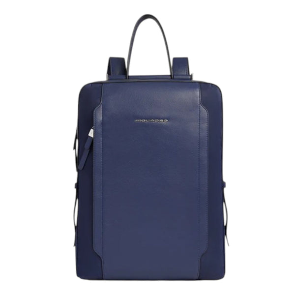 piquadro_circle_lyra_zaino_tessuto_e_pelle_porta_pc_14_lady_business_luxury_backpack_elegant_office_style_2026_falchini_siena_blu_frontale