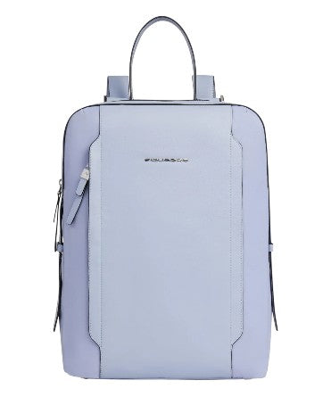 piquadro_circle_lyra_zaino_tessuto_e_pelle_porta_pc_14_lady_business_luxury_backpack_elegant_office_style_2026_falchini_siena_ciclamino_frontale