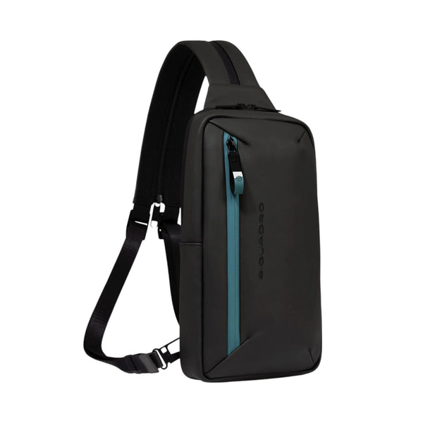 piquadro_corner20_monospalla_sling_bag_pelle_tech_urban_style_2026_falchini_siena_nero_continuativo_laterale