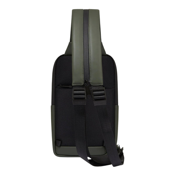 piquadro_corner20_monospalla_sling_bag_pelle_tech_urban_style_2026_falchini_siena_verde_posteriore
