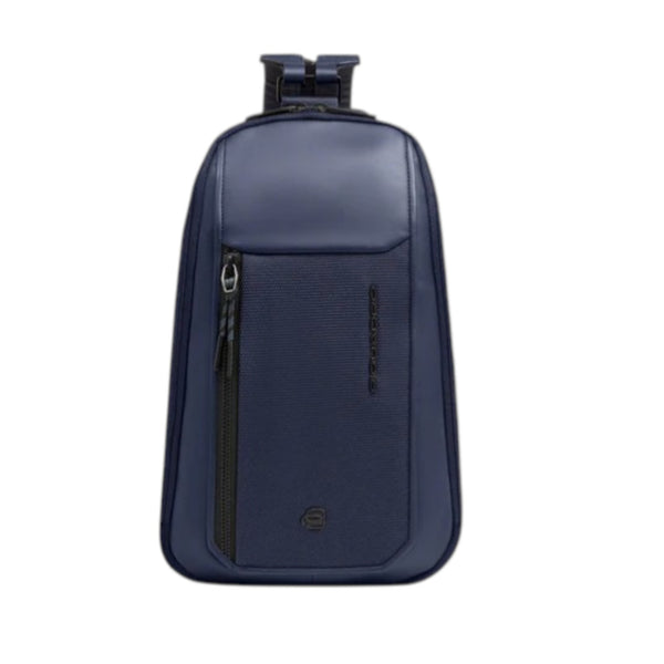 piquadro_lyss_monospalla_zaino_techwear_aesthetic_urban_sling_bag_smart_commuting_2026_falchini_siena_blu_frontale