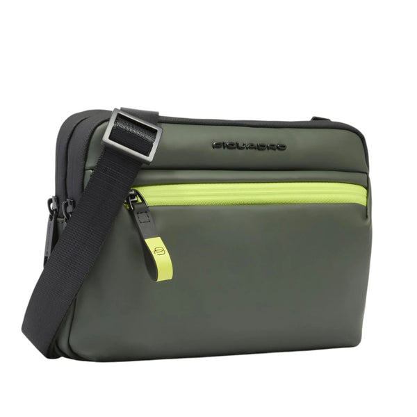 piquadro_pochette_corner_2_0_tessuto_gommato_impermeabile_falchini_siena_verde_laterale