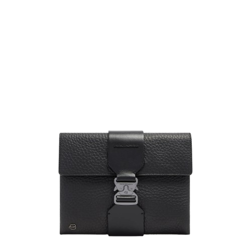 piquadro_pochette_materia_uomo_pelle_finitura_brunita_falchini_siena_nero_frontale