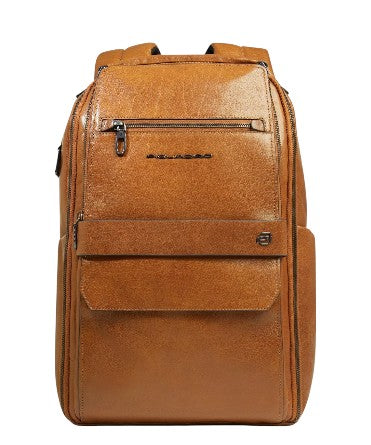 piquadro_solm_zaino_viaggio_14_tech_minimal_smart_backpack_commuting_2026_falchini_siena_beige_frontale