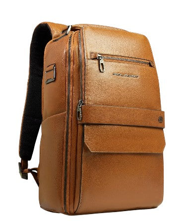 piquadro_solm_zaino_viaggio_14_tech_minimal_smart_backpack_commuting_2026_falchini_siena_beige_laterale