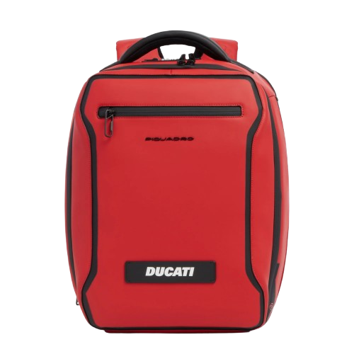 piquadro_zaino_viaggio_limited_edition_ducati_14_falchini_siena_rosso_frontale