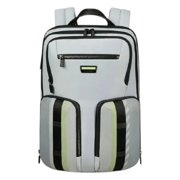 samsonite_zaino_urban_eye_15_6_nylon_balistico_rfid_antifurto_falchini_siena_grey_metallic_melon_frontale
