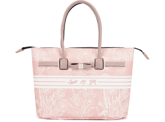 save_my_bag_kylie_canvas_print_large_shopping_tote_summer_chic_lightweight_washable_luxury_2026_falchini_siena_rosa_frontale