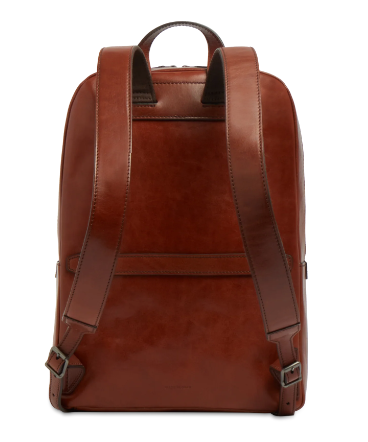 the_bridge_galileo_medium_zaino_pelle_cuoio_toscano_bucket_backpack_2026_falchini_siena_marrone_posteriore