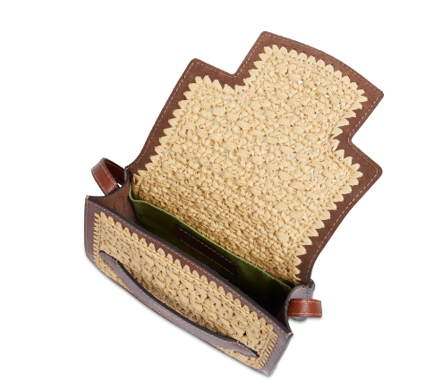 the_bridge_lucrezia_wow_tracolla_rafia_cuoio_small_crossbody_summer_luxury_2026_falchini_siena_cuoio_interno