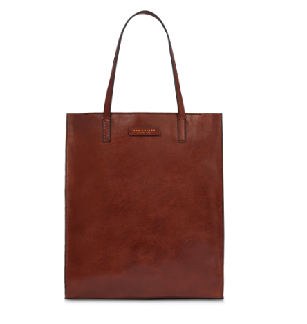 the_bridge_mirra_verticale_borsa_spalla_cuoio_shopper_toscana_luxury_2026_falchini_siena_cuoio_frontale