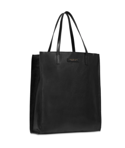 the_bridge_mirra_verticale_borsa_spalla_cuoio_shopper_toscana_luxury_2026_falchini_siena_nero_laterale