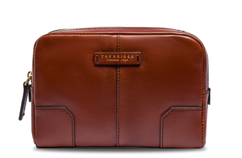 the_bridge_vespucci_pochette_bustina_pelle_uomo_travel_organizer_2026_falchini_siena_cuoio_frontale